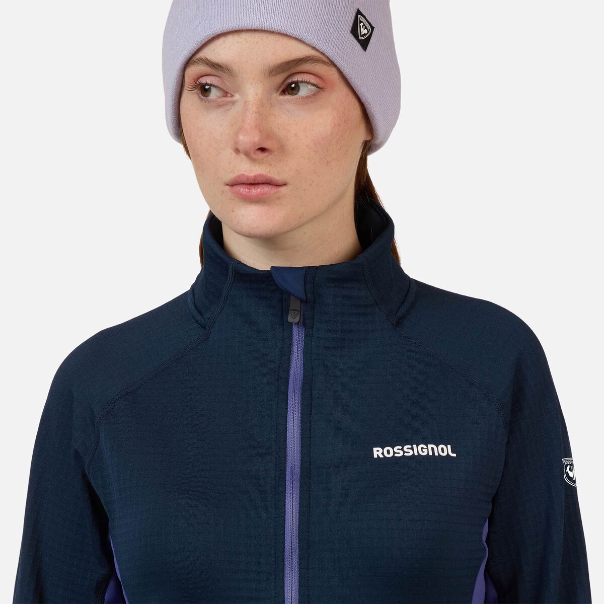 Rossignol Women's Blackside Mix Full-Zip Fleece Blue