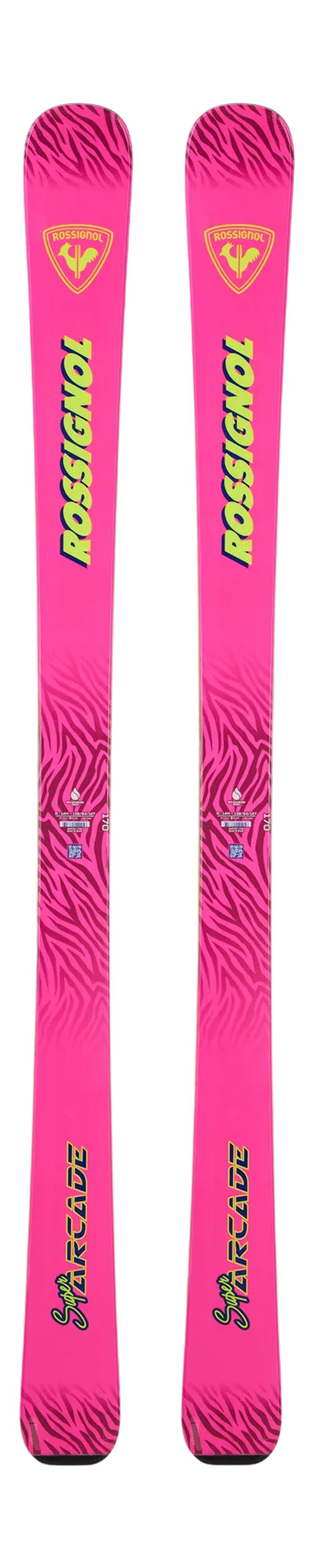 Rossignol SUPER ARCADE PINK ALPINE SKIS pinkpurple