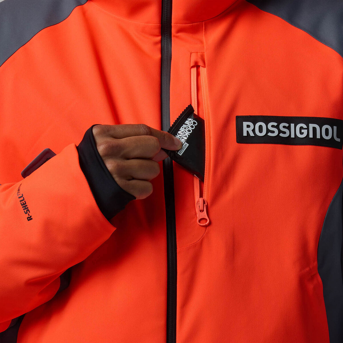 Rossignol Veste de ski isolante Hero pour hommes Rouge