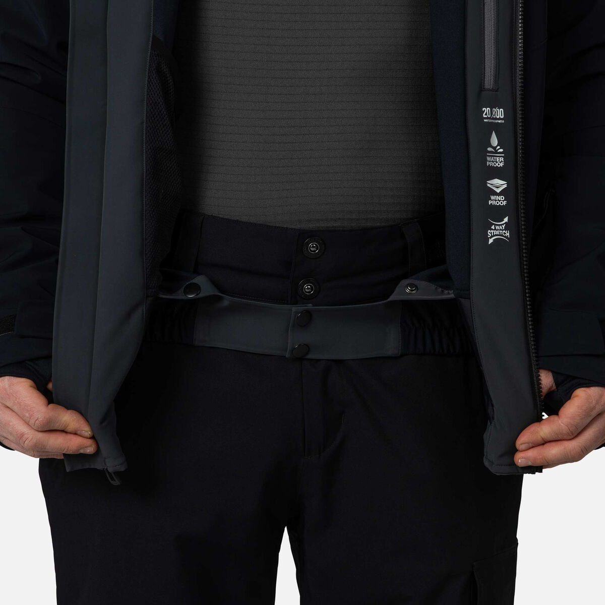 Rossignol Men's Blackside Ski Jacket Black