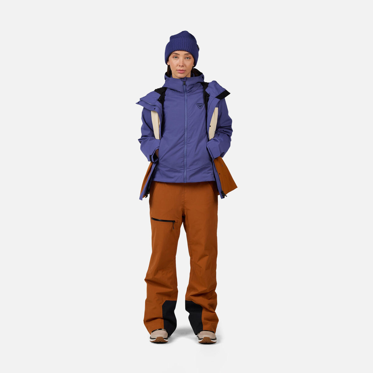 Rossignol Women's Opside Light Insulated Hoodie Jacket Blue