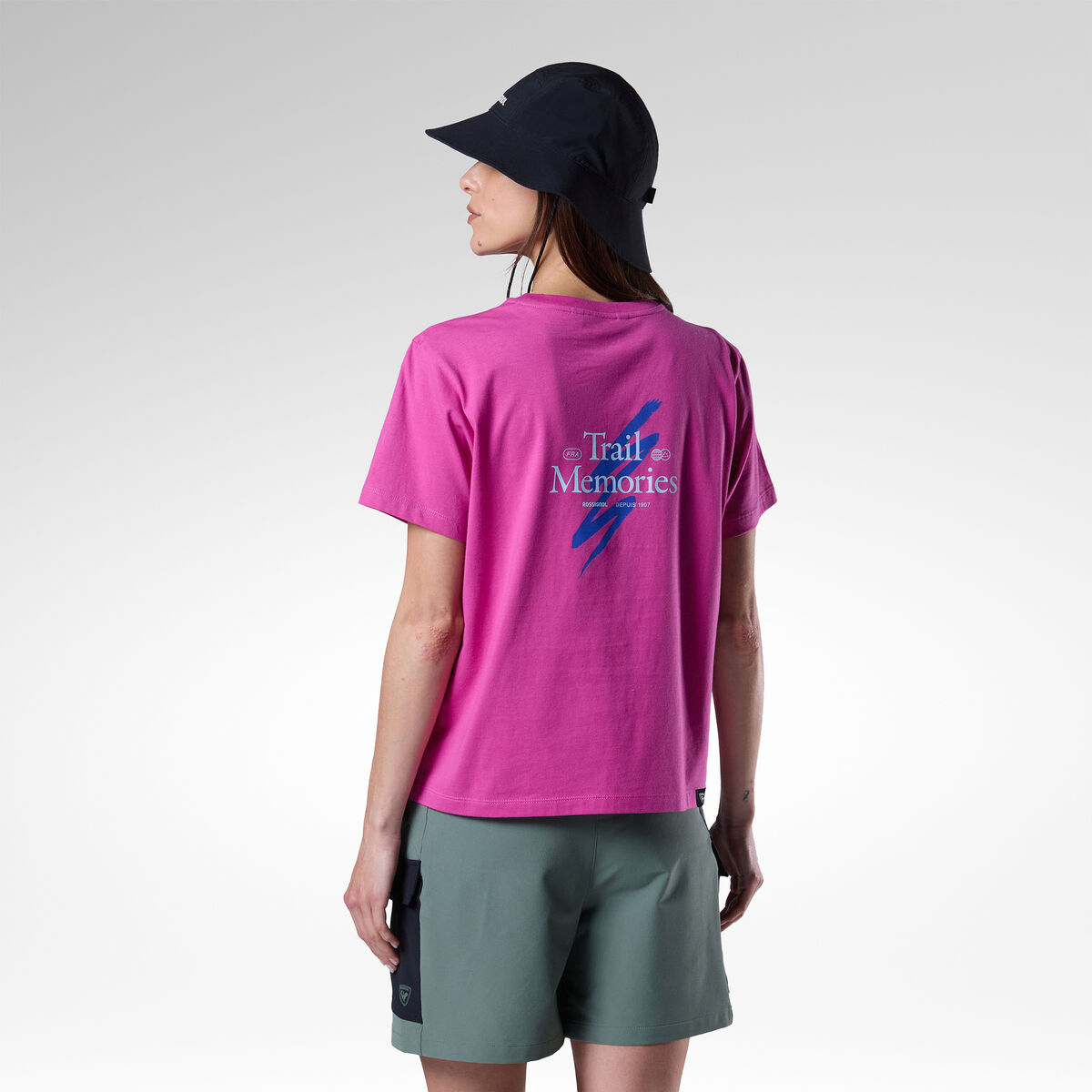 Rossignol Grafic Waterfall-T-Shirt f&uuml;r Damen Pink/Purple