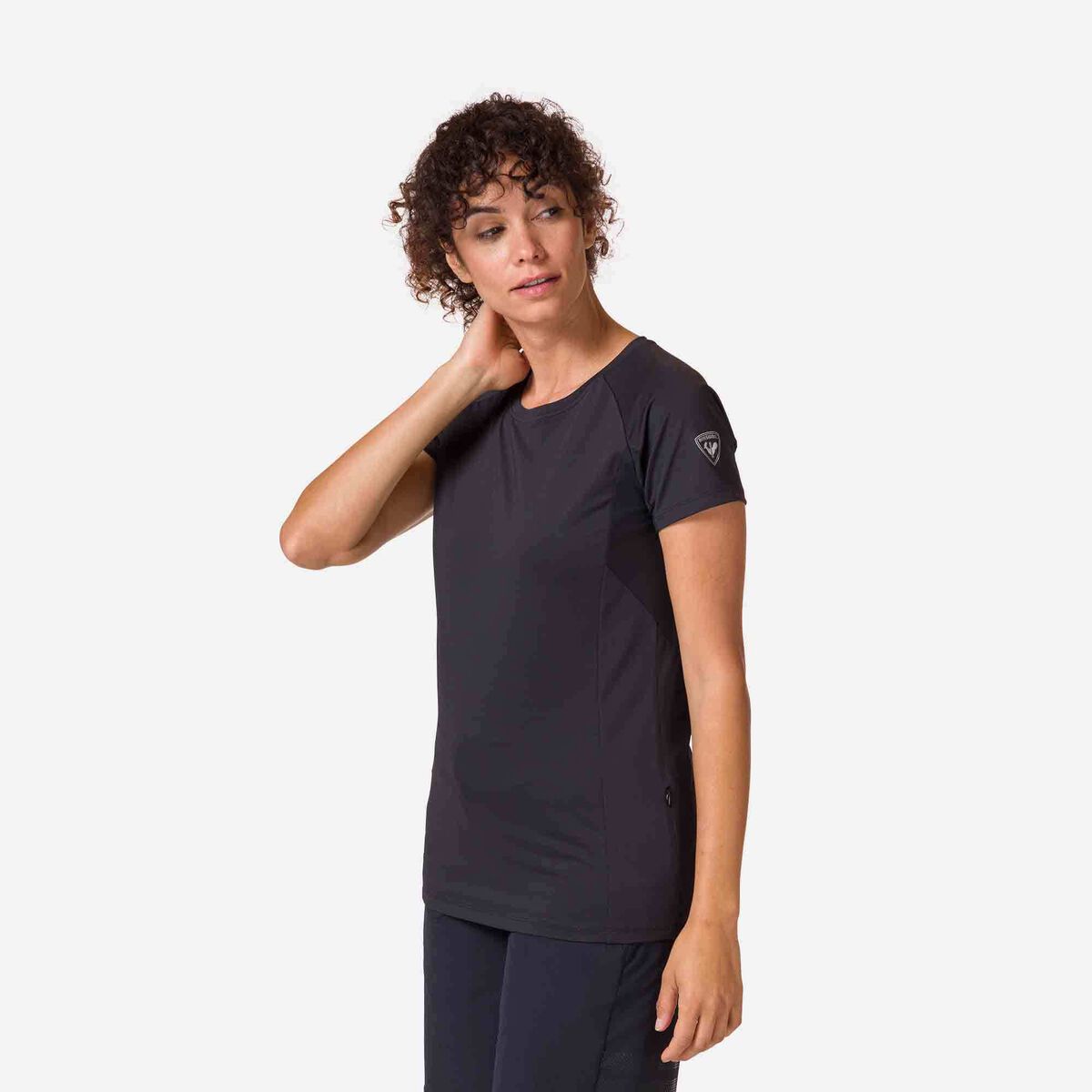 Kurzarm-Jerseyshirt für Damen Relaxed Fit