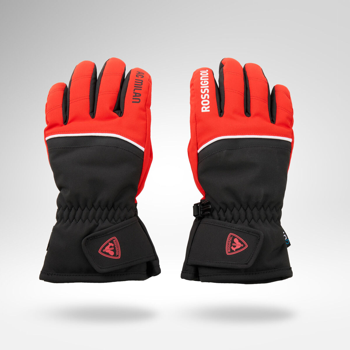 Rossignol JUNIOR ROSSIGNOL X AC MILAN SKI GLOVES Black