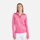Rossignol Damenpullover mit halblangem Rei&szlig;verschluss JCC NEW PINK