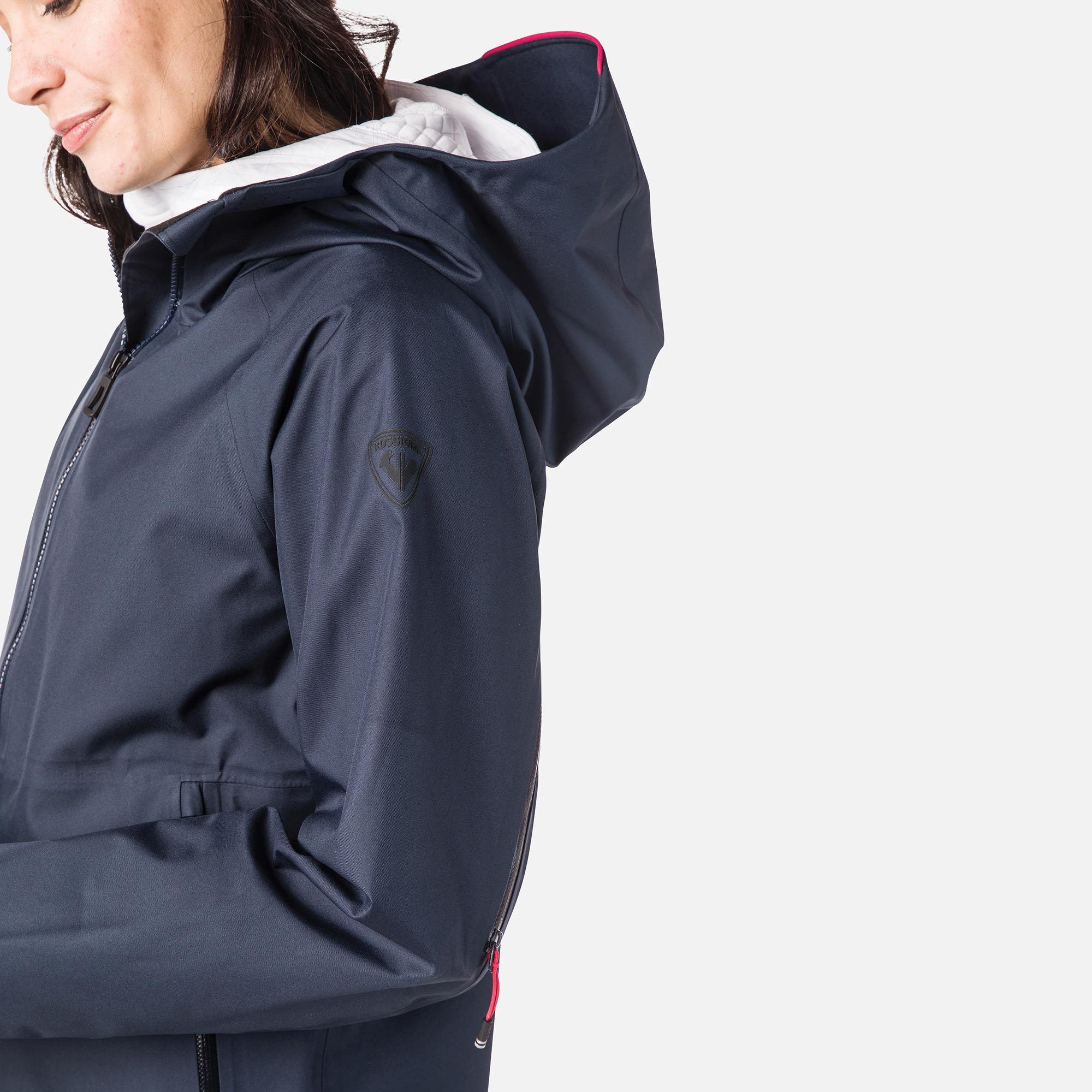Trench a tre strati minimal e tecnico, colore Blu Grafite