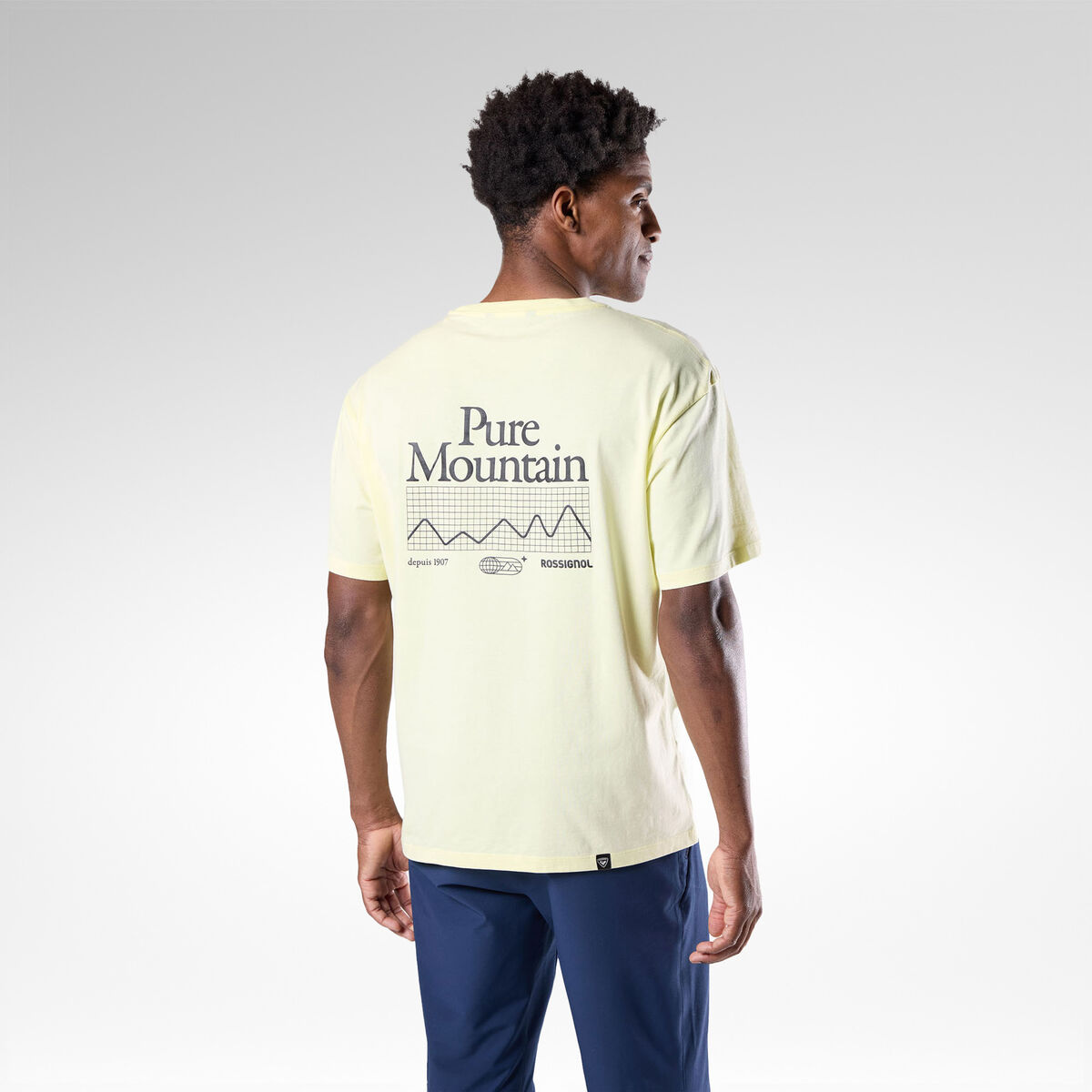 Rossignol Men's Graphic Waterfall Tee Yellow