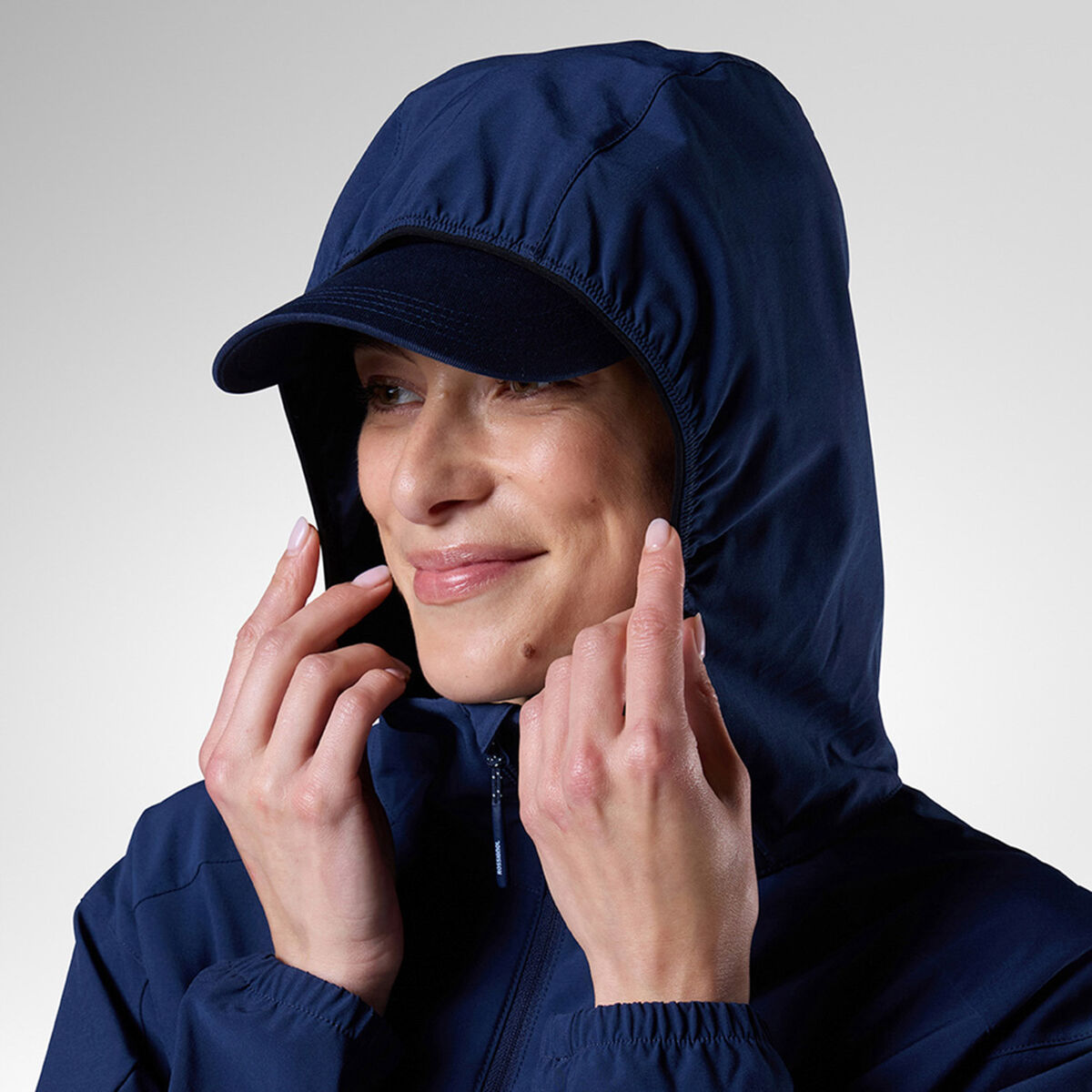 Rossignol Women's Stretch Anorak with Hoodie blue