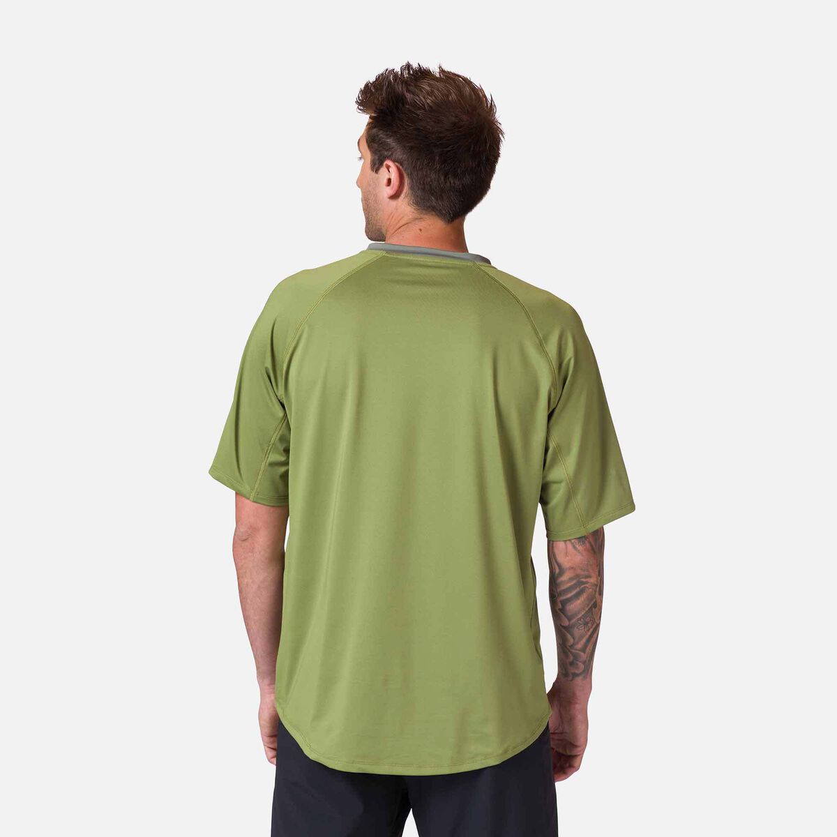 Rossignol Men's short sleeve mountain bike jersey classic fit Green