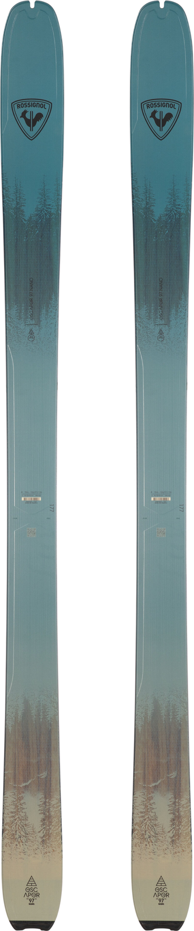 Rossignol Men's Touring Skis ESCAPER 97 NANO OPEN Green