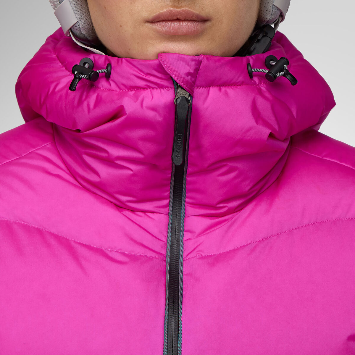 Rossignol Women's Snowblaze Down Bomber Ski Jacket Pink Purple