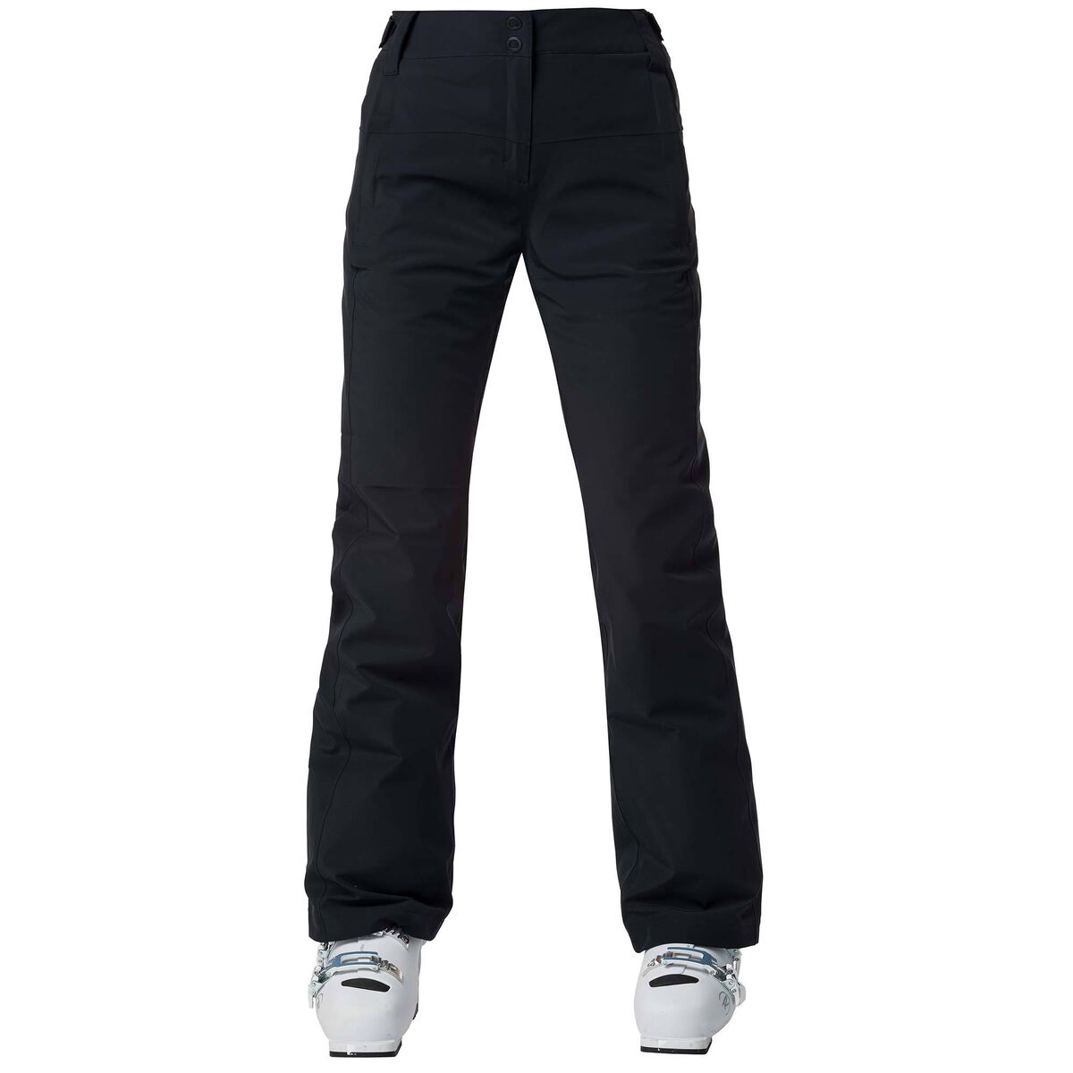 Maier Sports Vroni Slim Pantaloni Da Sci Donna – Nero, Taglia 68, Elasticizzati 4-Vie, Impermeabili, Termici, Con Protezione Cordura