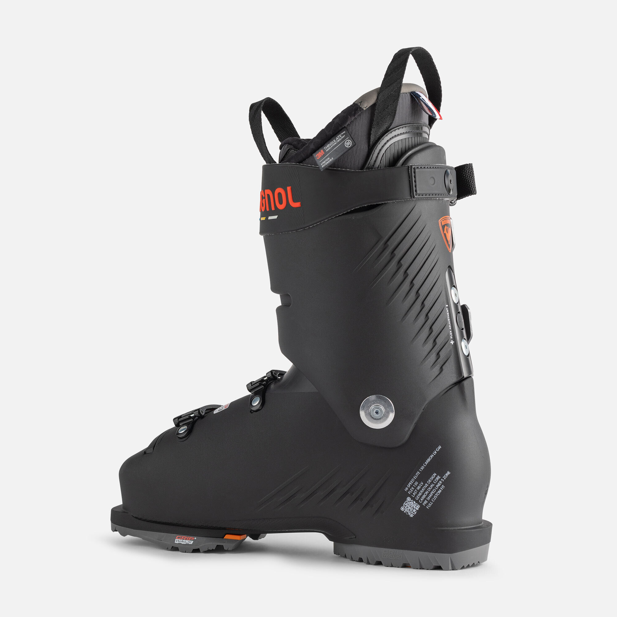 スキー Rossignol Hi-Speed Elite LV Carbon 130 Men's On Piste Ski Boots Hi-Speed Elite 130 Car Lv Gw | Black