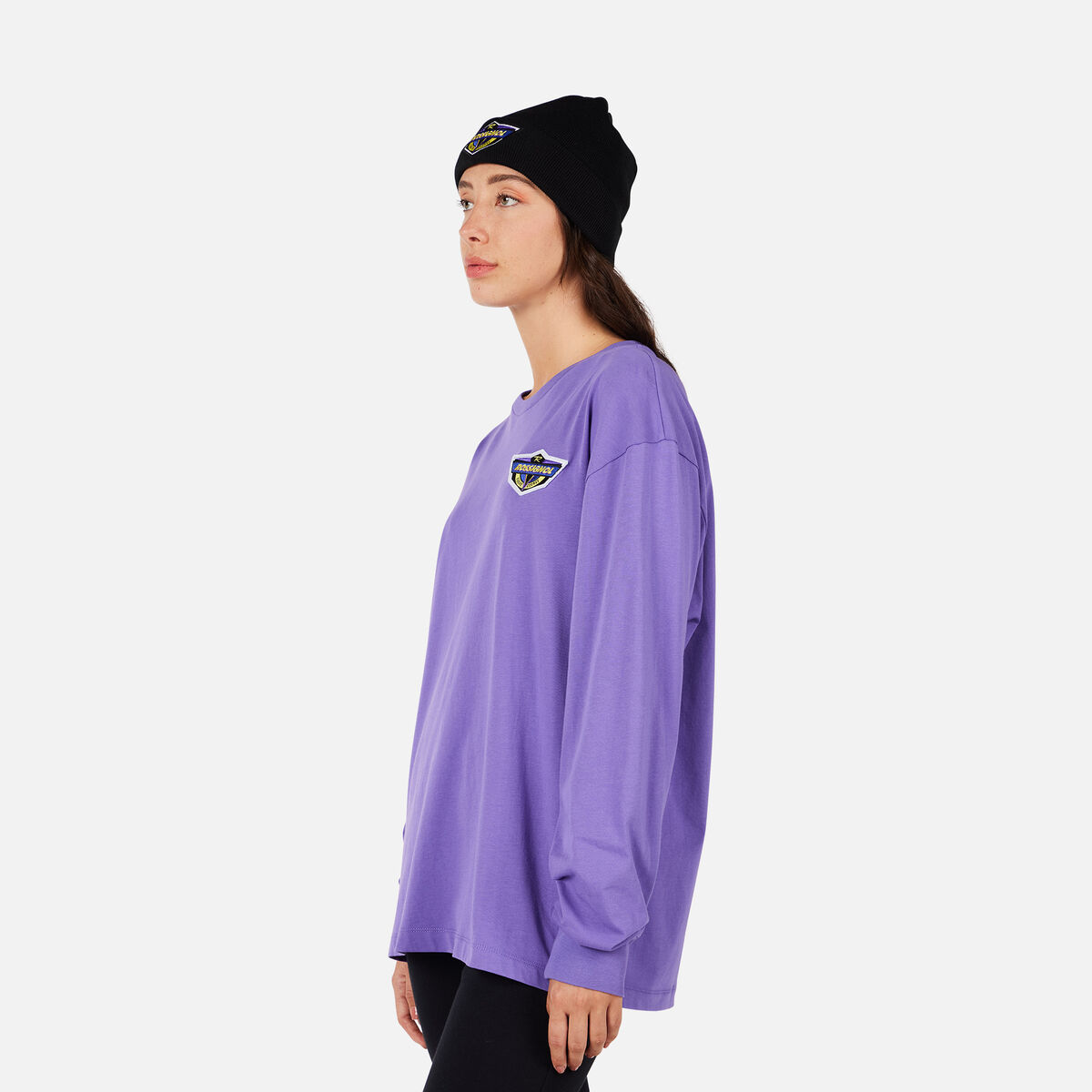 Rossignol Unisex Super Long Sleeve Tee Pink/Purple