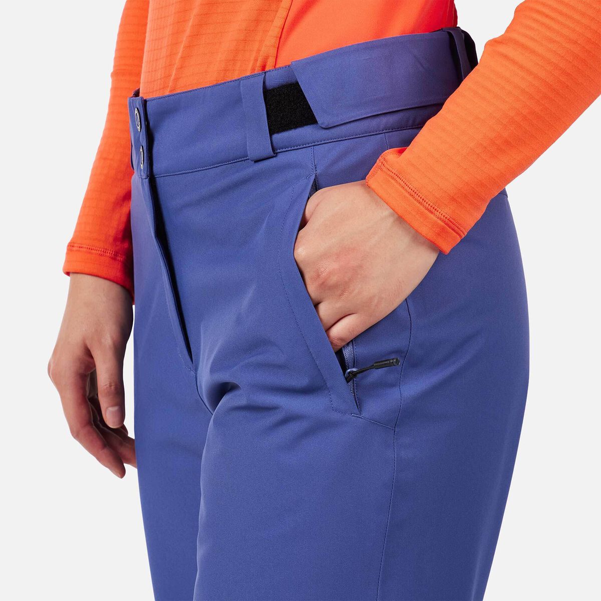 Rossignol Pantaloni da sci imbottiti donna Lunghezza Corta Blue