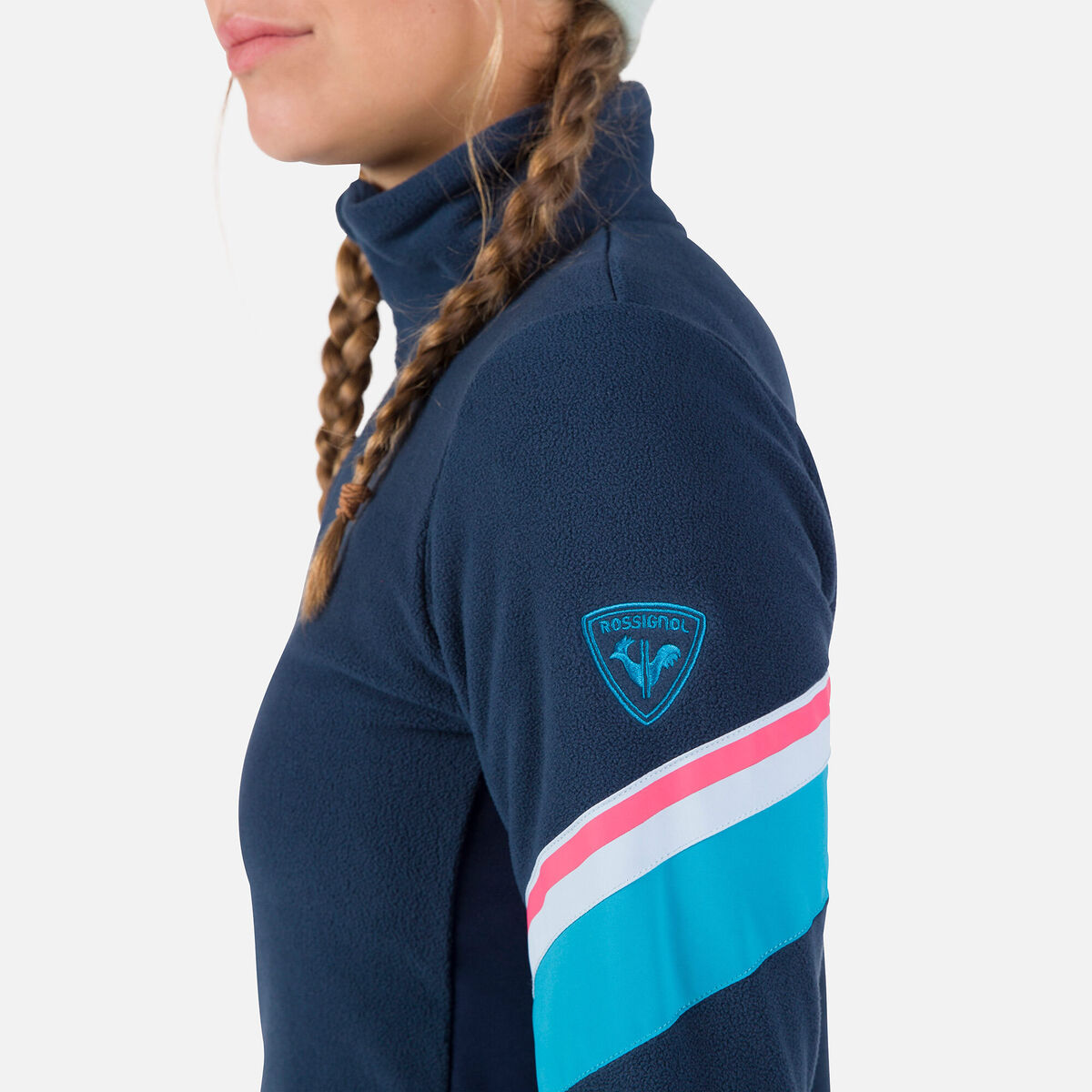 Rossignol ウィメンズ ストローパイル ハーフジップ フリース トップ Blue