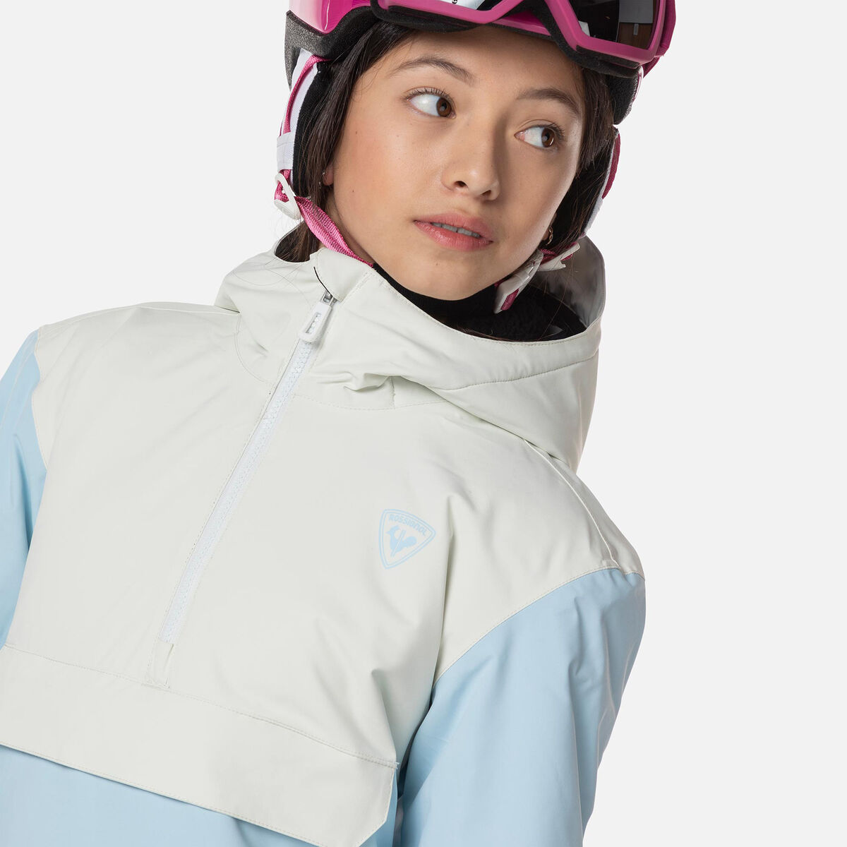 Juniors' Bicolor Anorak Ski Jacket