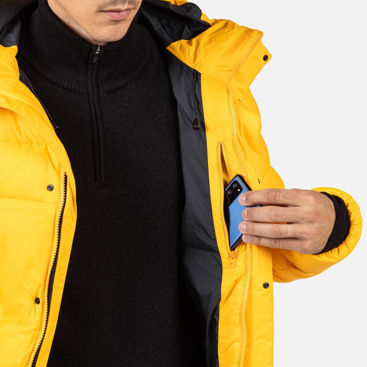 Rossignol Men's Aretu Down Hoodie Yellow