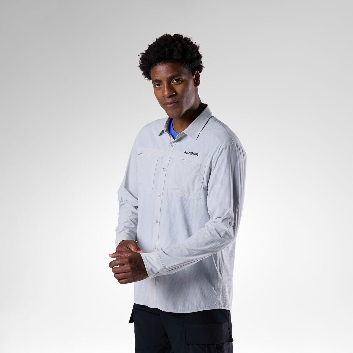 Rossignol Men's Long Sleeve Ventilation Shirt Grey