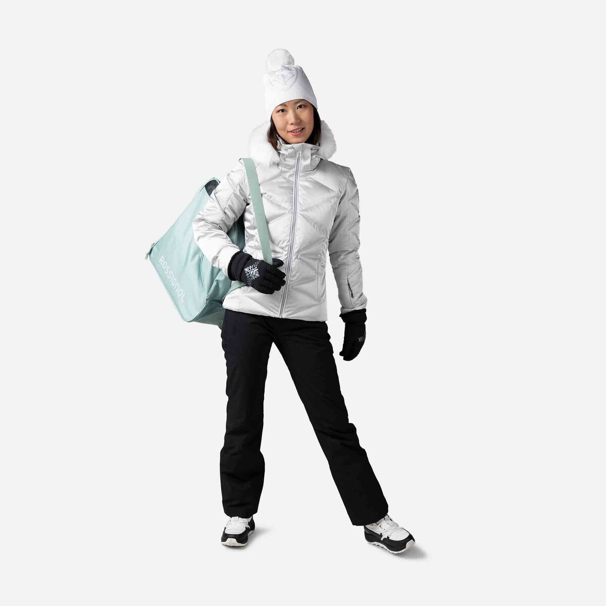 Rossignol Women's Staci Metallic Ski Jacket Grey