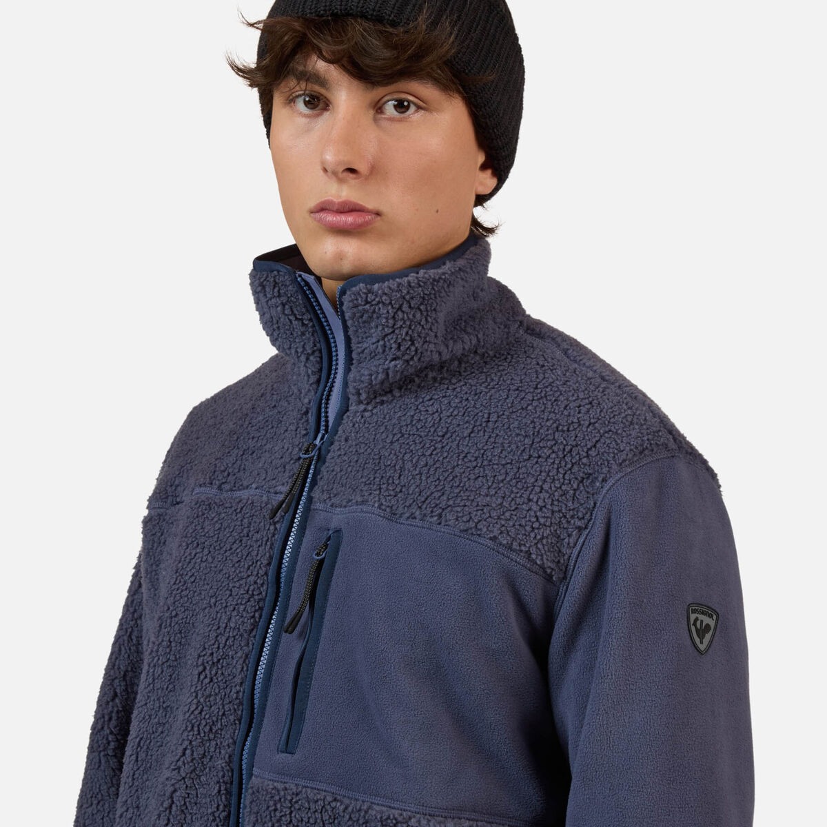 Rossignol Men's All Track Fleece Sherpa Jacket Blue