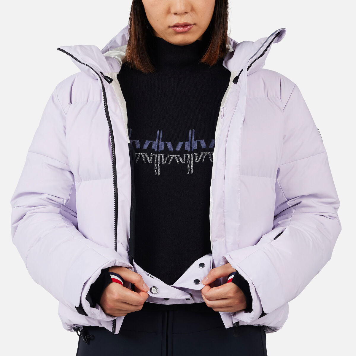 Rossignol Chaqueta de plum&oacute;n de esqu&iacute; Daille para mujer Pink/Purple
