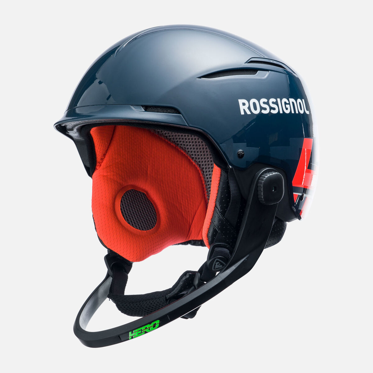 Rossignol Unisex Helmet Hero Slalom Impacts with chinguard Blue
