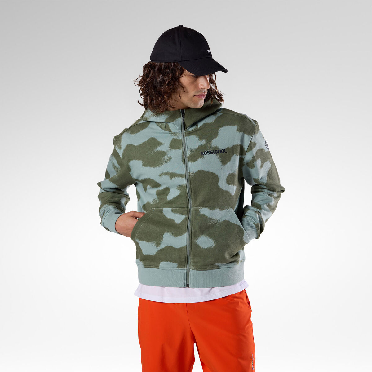 Rossignol Men's Logo Full-Zip Sweatshirt Green