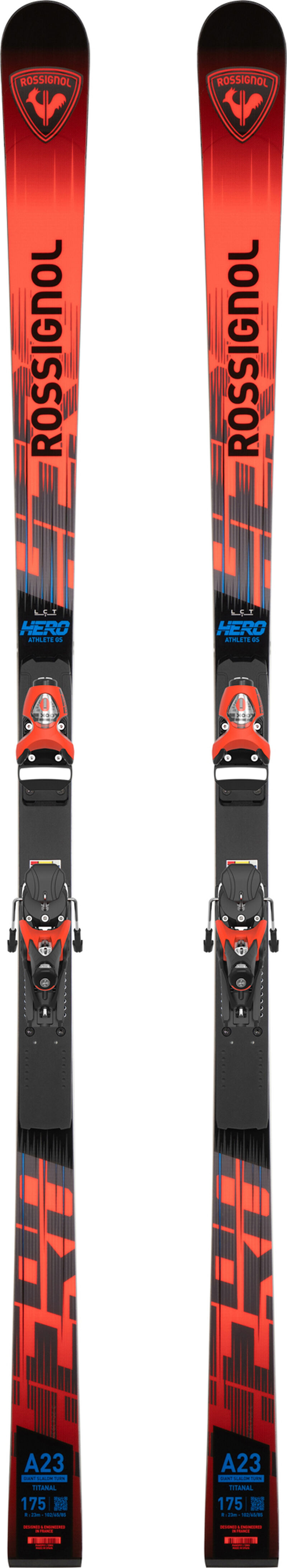 Rossignol UNISEX RACING SKIER HERO ATHLETE GS 170-185 R22 Red