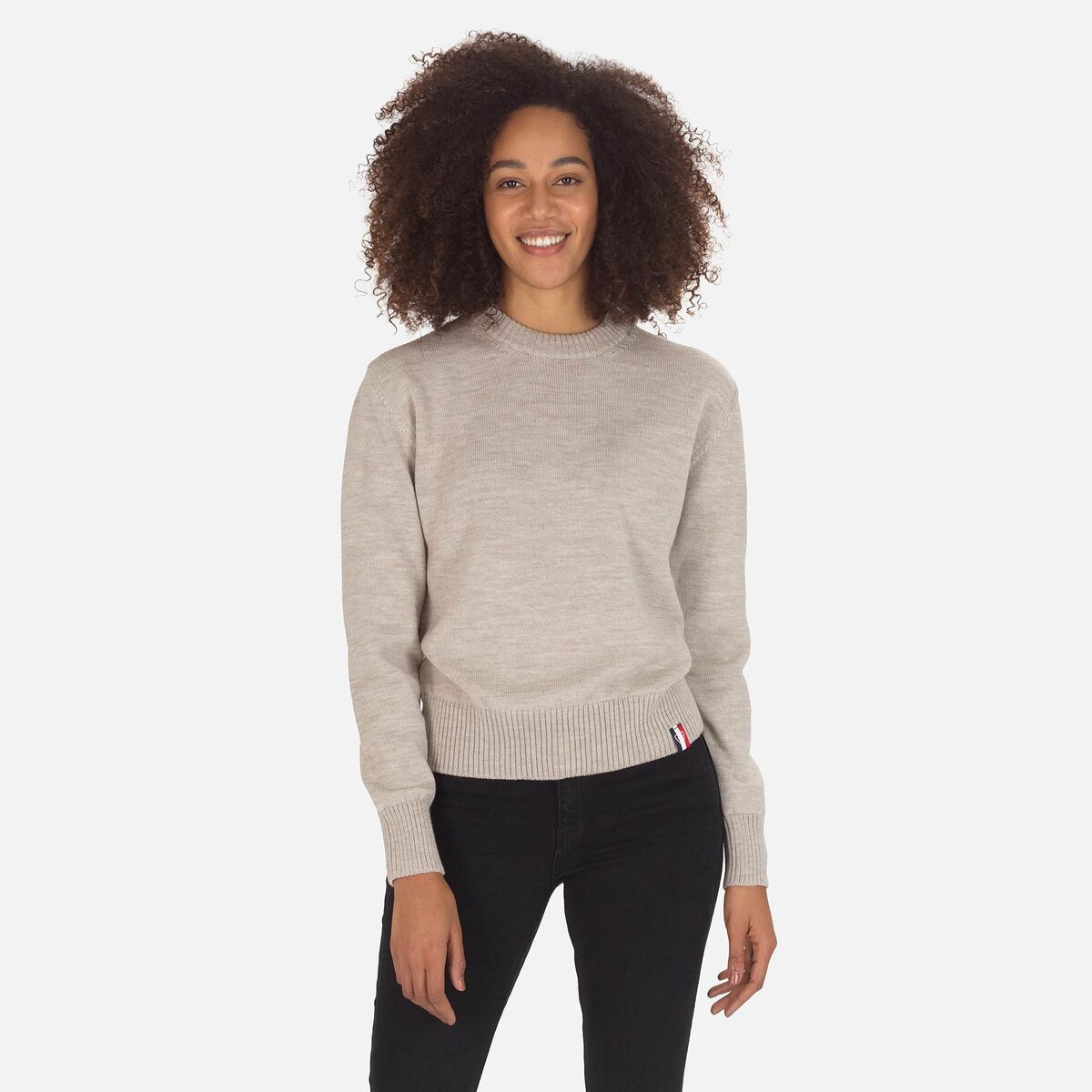Women's Plain Knit Sweater