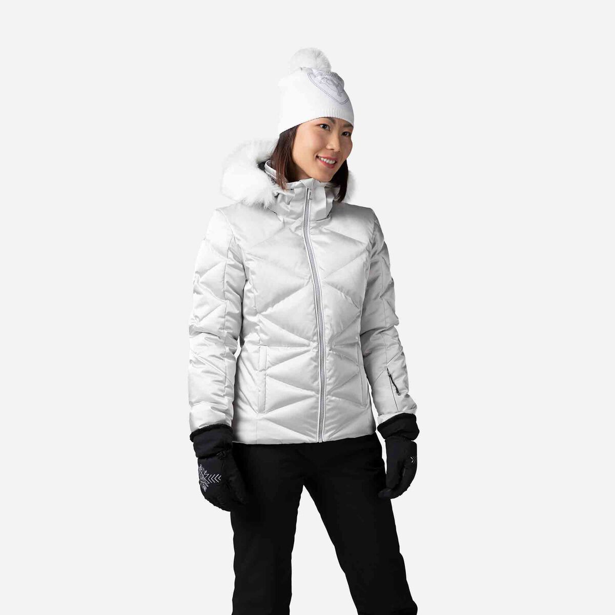 Rossignol Women's Staci Metallic Ski Jacket Grey