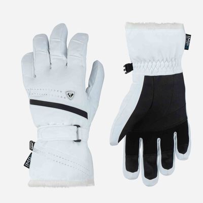 Rossignol Women's Nova waterproof ski gloves white