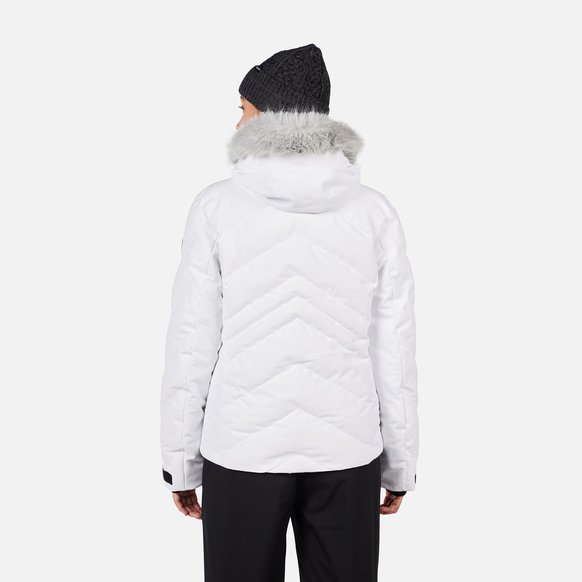 Gilet pour femme en laine gris clair Gilet pour femme en laine gris clair