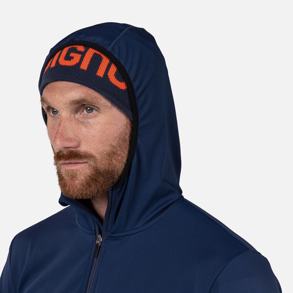 Rossignol Men's Mid Layer Full-Zip Hoodie Jacket Blue