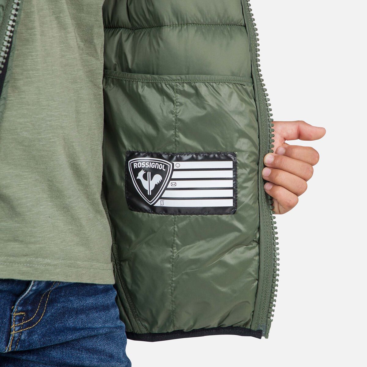 Rossignol Juniors' Ibrid Quilted Ski Jacket green