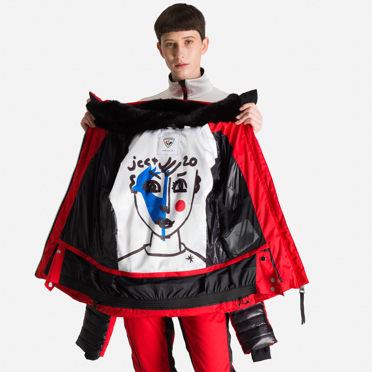 Rossignol JCC Stellar Daunenjacke f&uuml;r Damen red