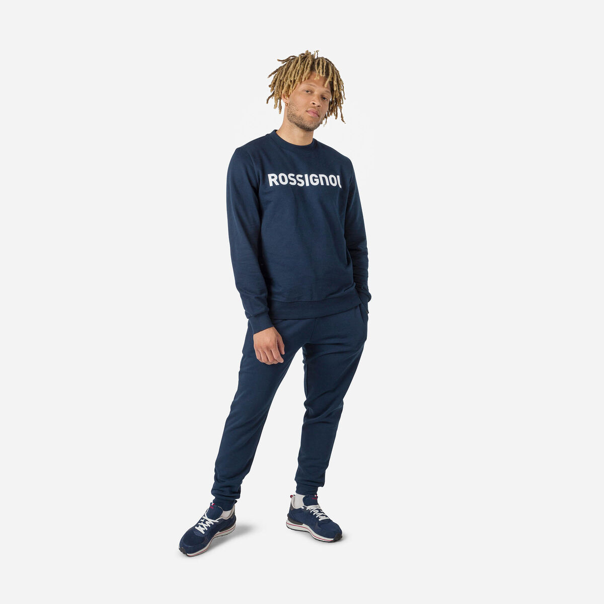 Rossignol Sweat &agrave; col rond molletonn&eacute; Logo Homme Blue