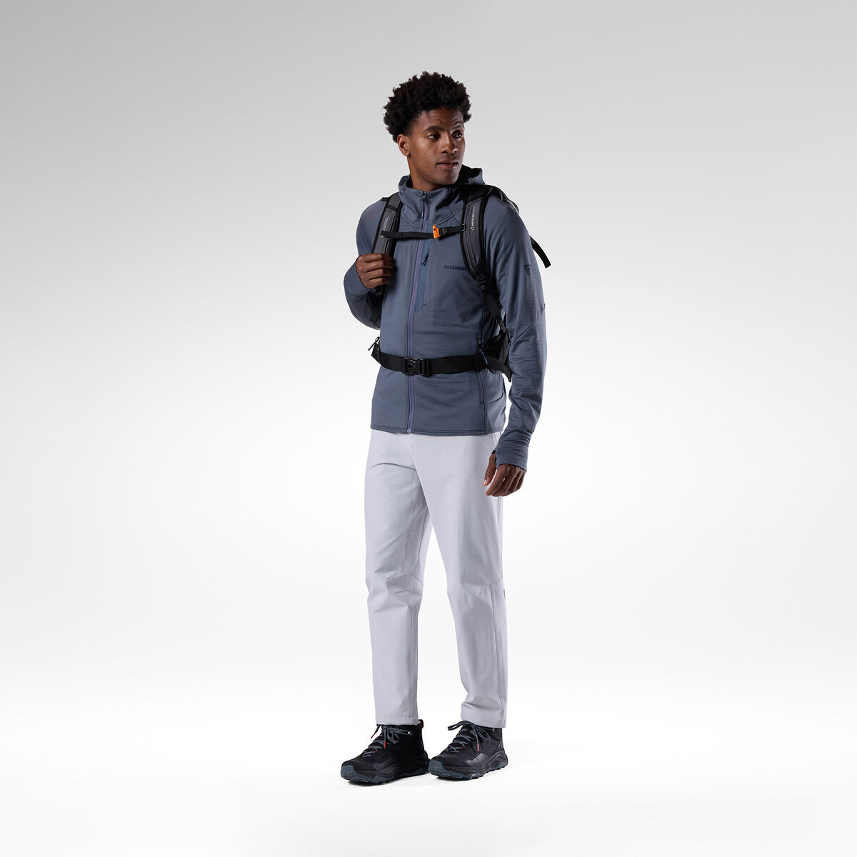 Rossignol Sweat &agrave; Capuche Textur&eacute; &agrave; Couche interm&eacute;diaire pour hommes Blue