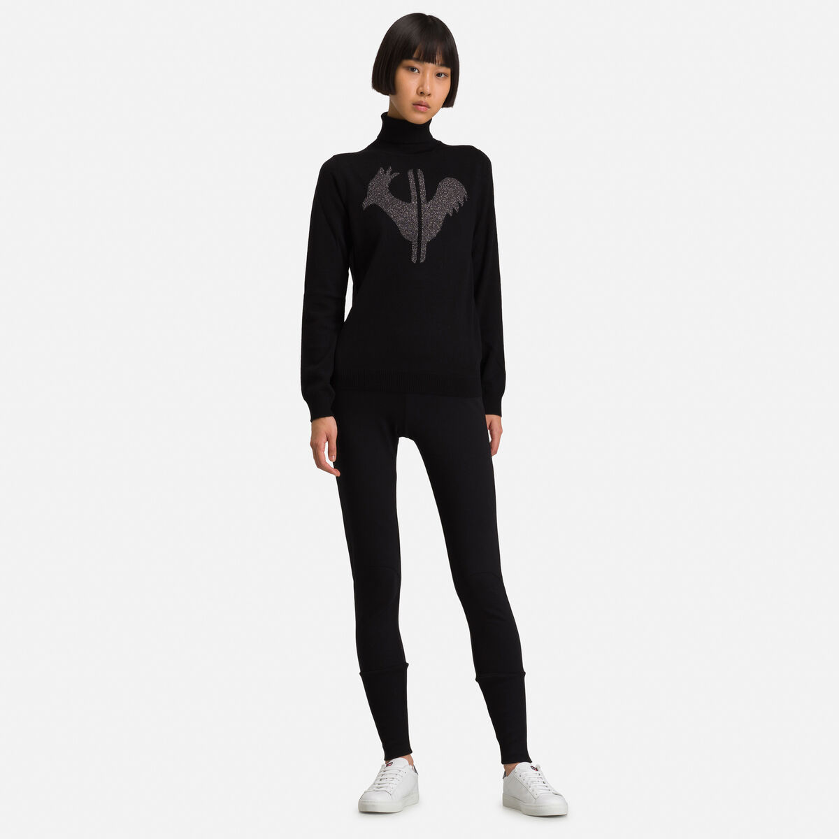 Rossignol Pull col roul&eacute; Classic Femme Black