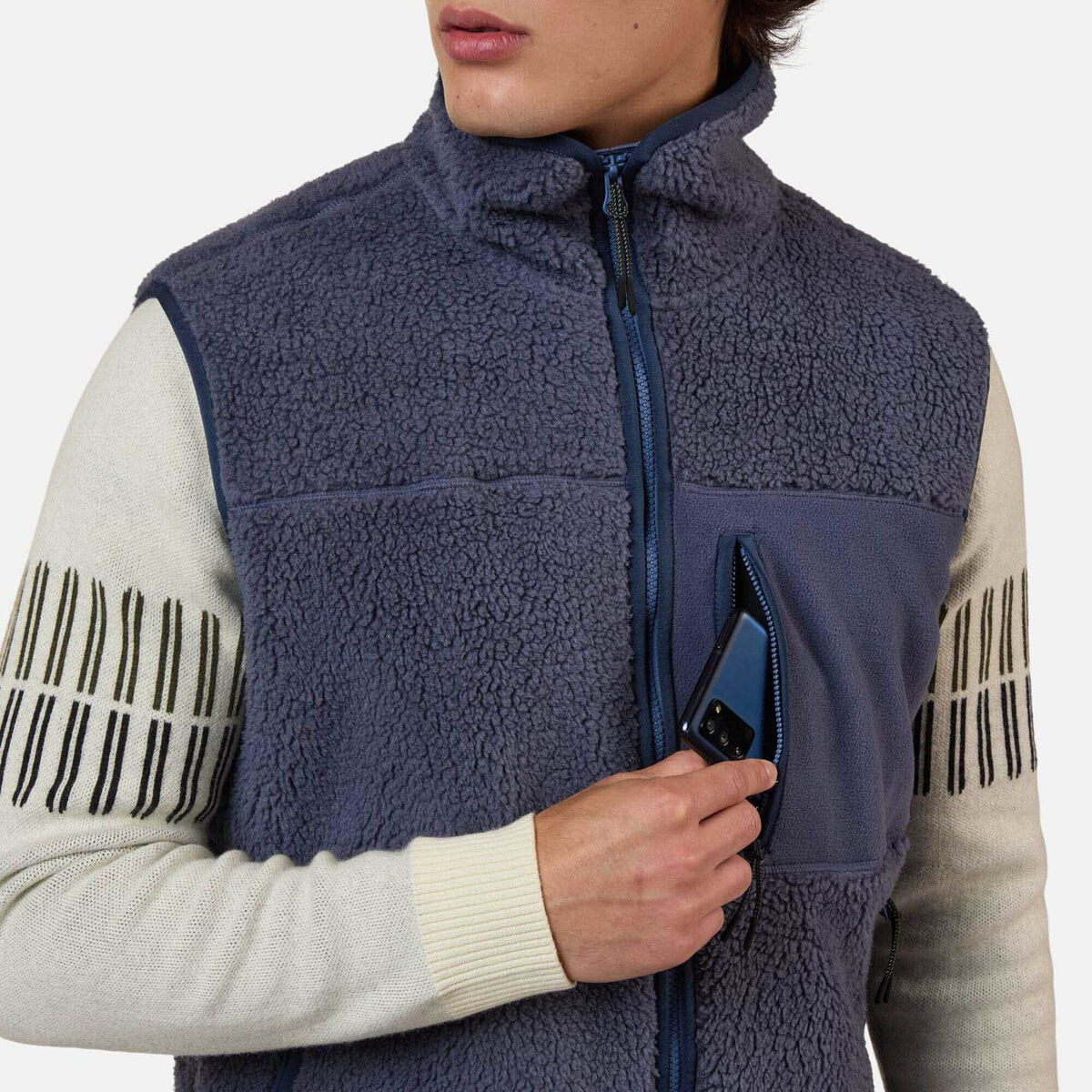 Rossignol Men's All Track Sherpa Vest Blue