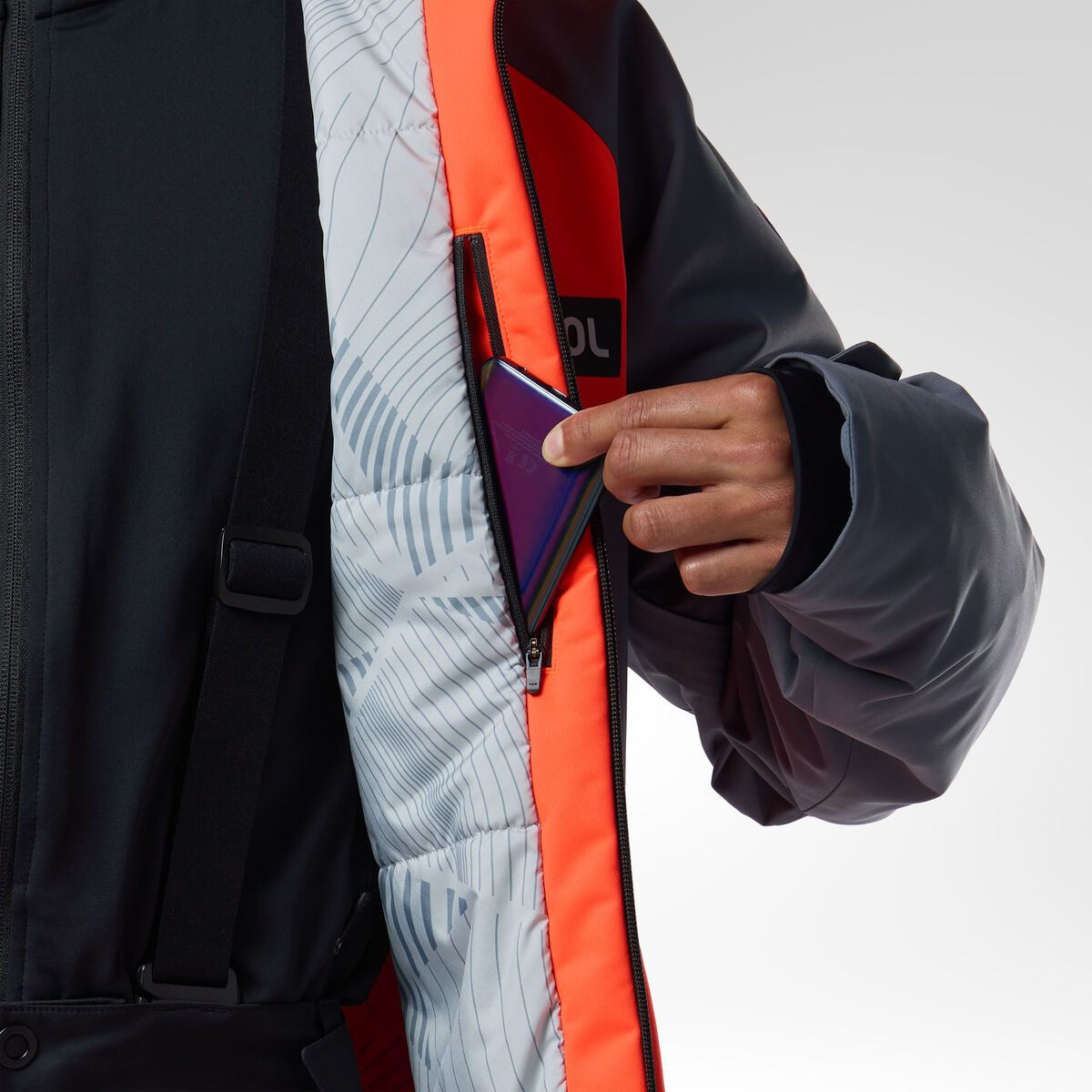Rossignol Veste de ski isolante Hero pour hommes Rouge