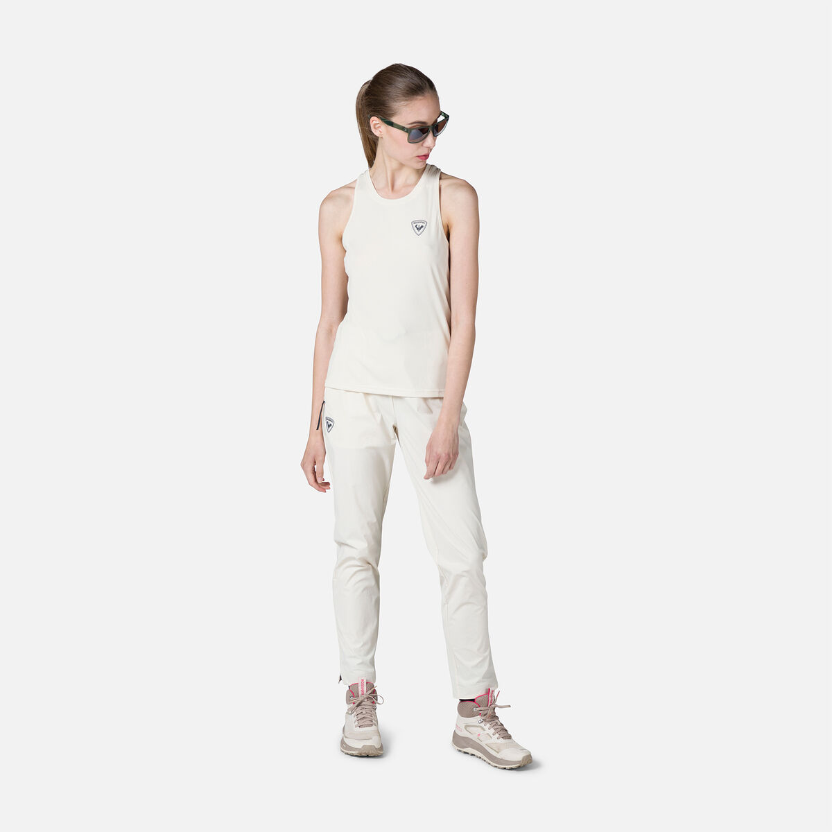 Rossignol Women's Plain Hiking Tank Top White