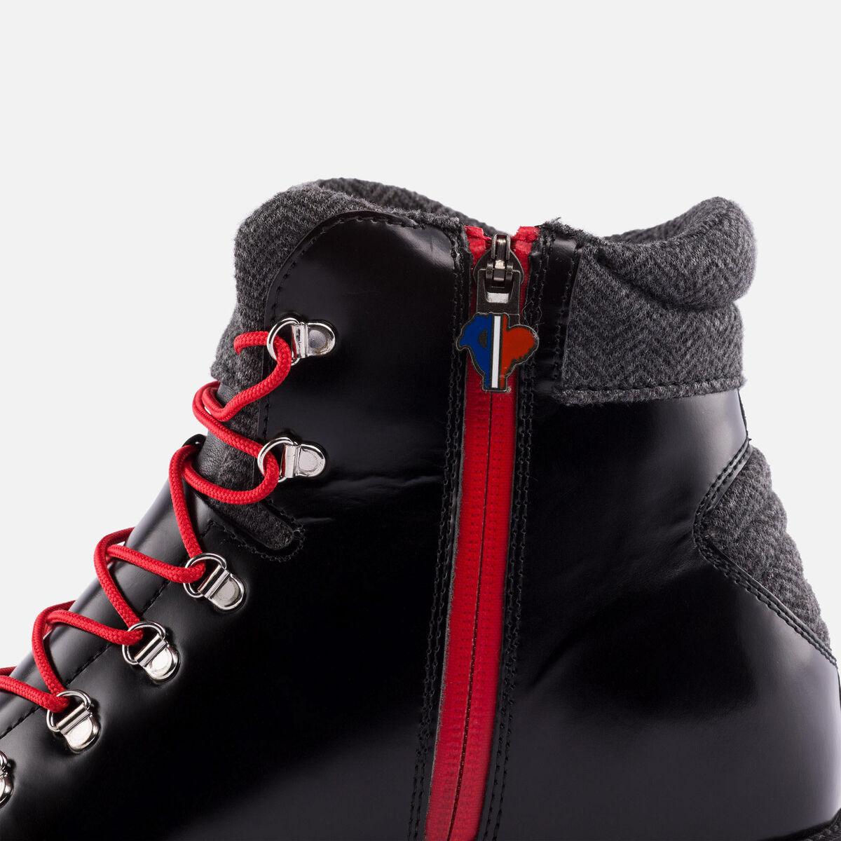 Rossignol Bottines Chamonix noires brillantes homme Black