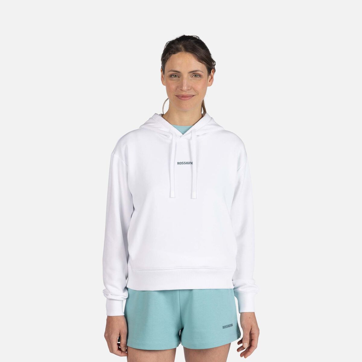 Rossignol Damen Waterfall Kapuzenpullover Wei&szlig;