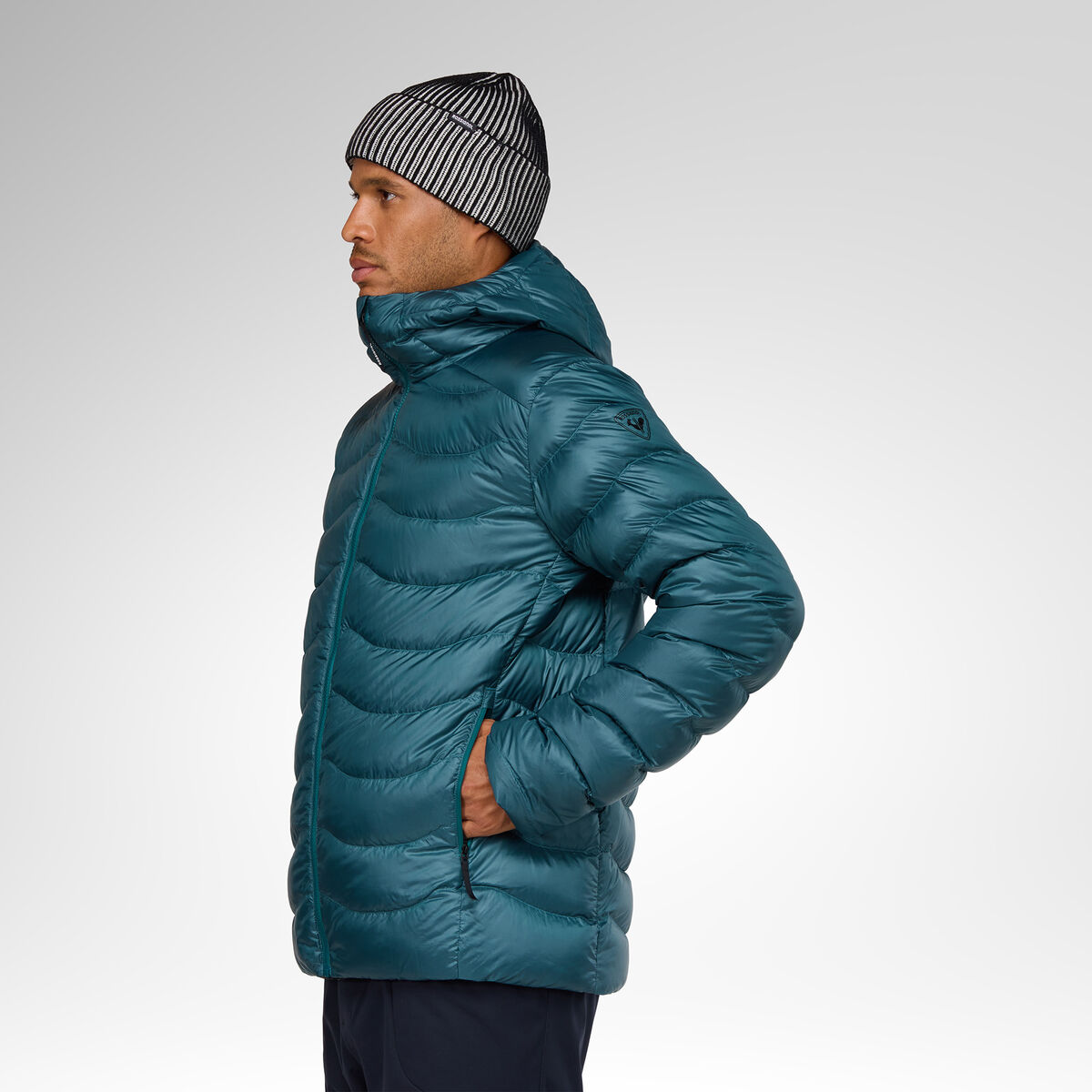 Rossignol Men's Verok Down Hoodie Jacket Blue