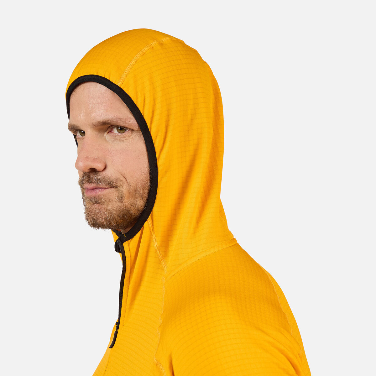 Rossignol Men's Blackside Full-Zip Hooded Fleece Yellow