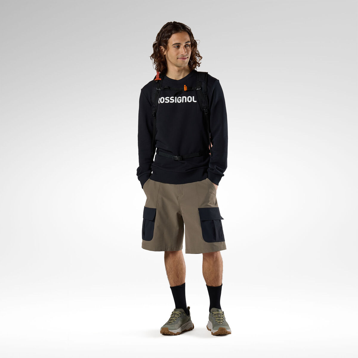 Rossignol Men's Logo Crewneck Sweatshirt Black