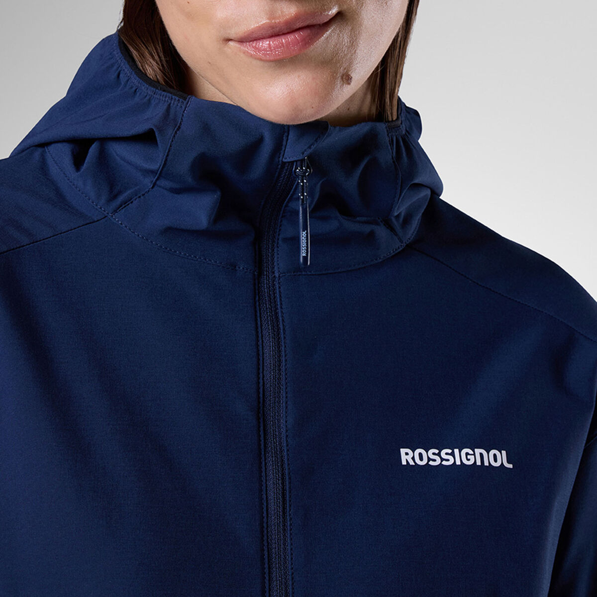 Rossignol Elastische Anorakjacke mit Kapuze f&uuml;r Damen Blau