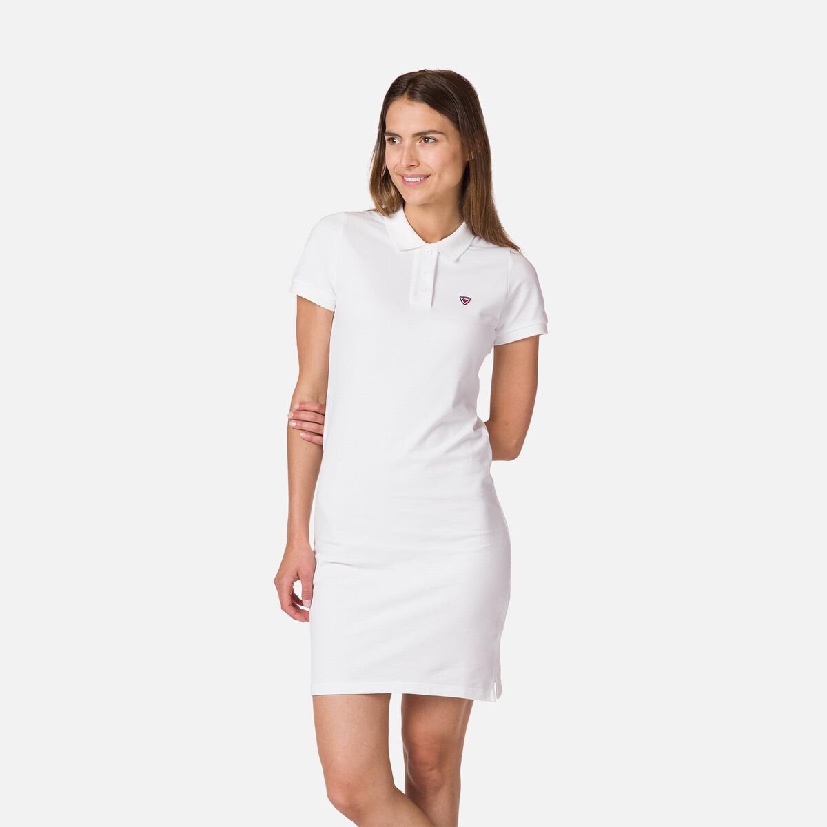Rossignol Vestido tipo polo para mujer White