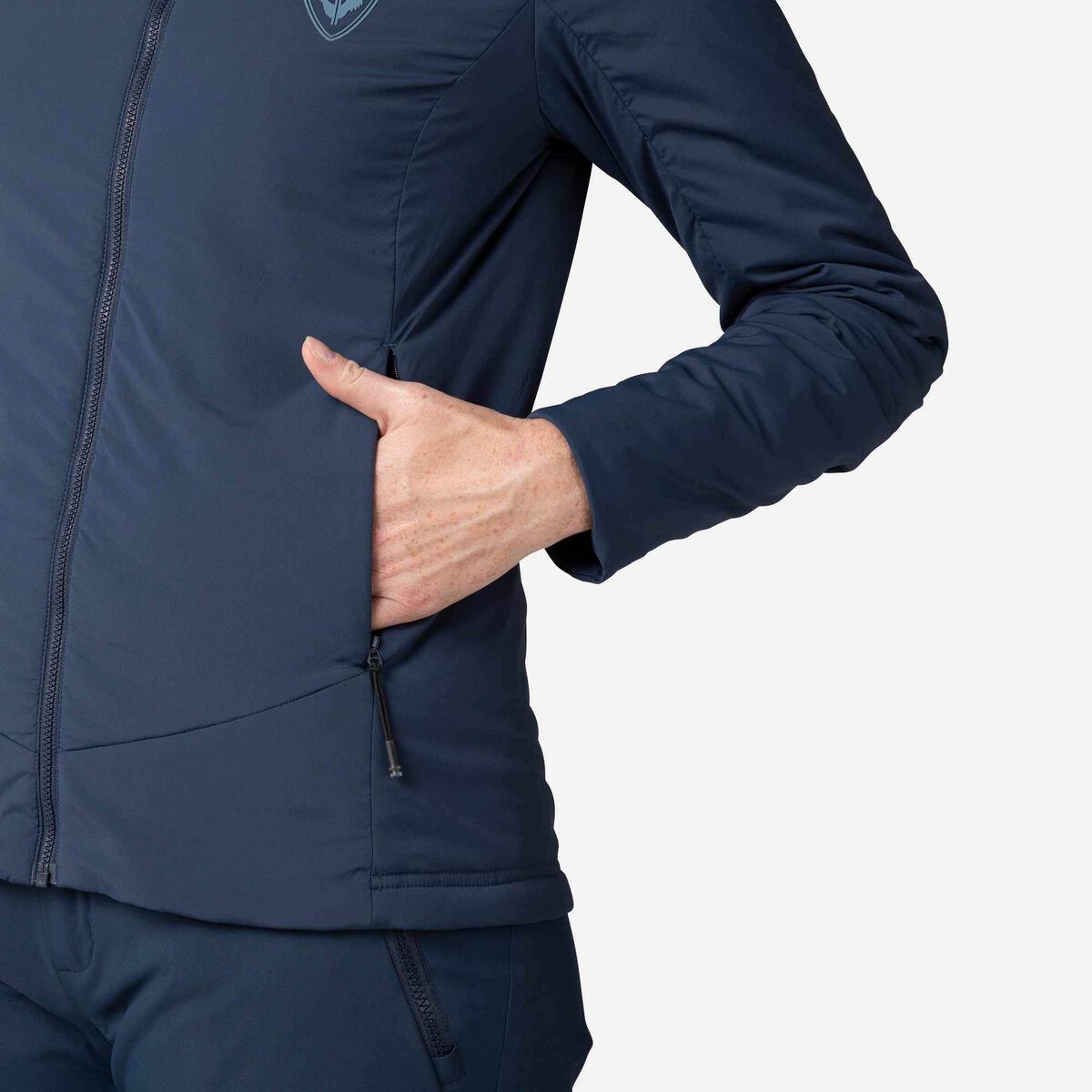 Rossignol Women's Opside Light Insulated Hoodie Jacket Blue